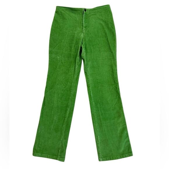 A.M.I Women's Y2K Green Corduroy Bootcut Pants Size 8 - Picture 1 of 4